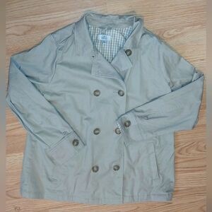 Croft & Barrow Cropped Trench Coat, Size XL
